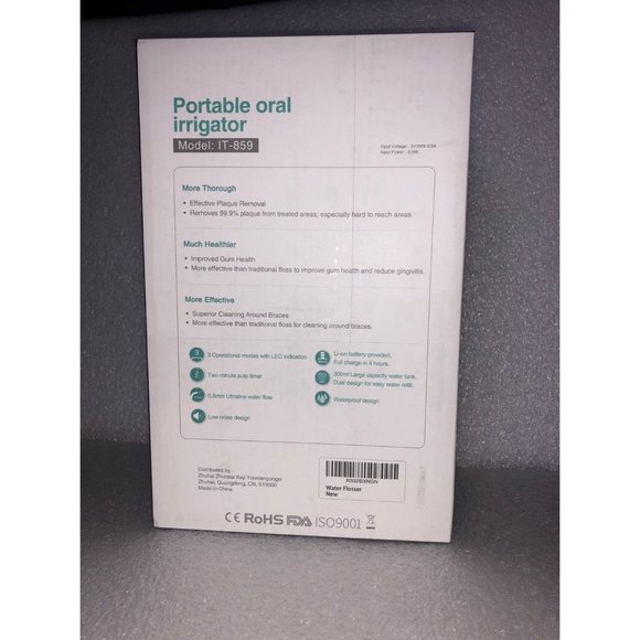 Initio Portable Water Flosser 3 Modes - Picture 3 of 6